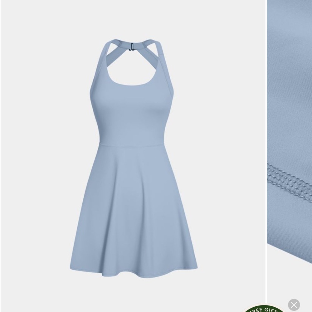 HALARA Light Gray Blue Athletic Dress - Picture 13 of 13